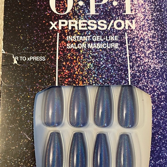 NWT OPI xPRESS/On Special Effect Press On Nails  in BLUE-GIE - Picture 8 of 10